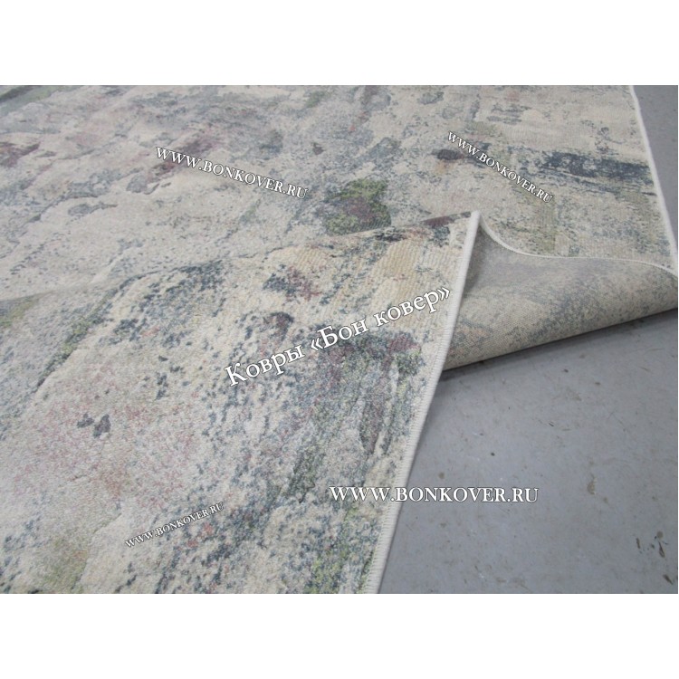 Бельгийский ковер из артшелка дизайн 107 Разноцветный